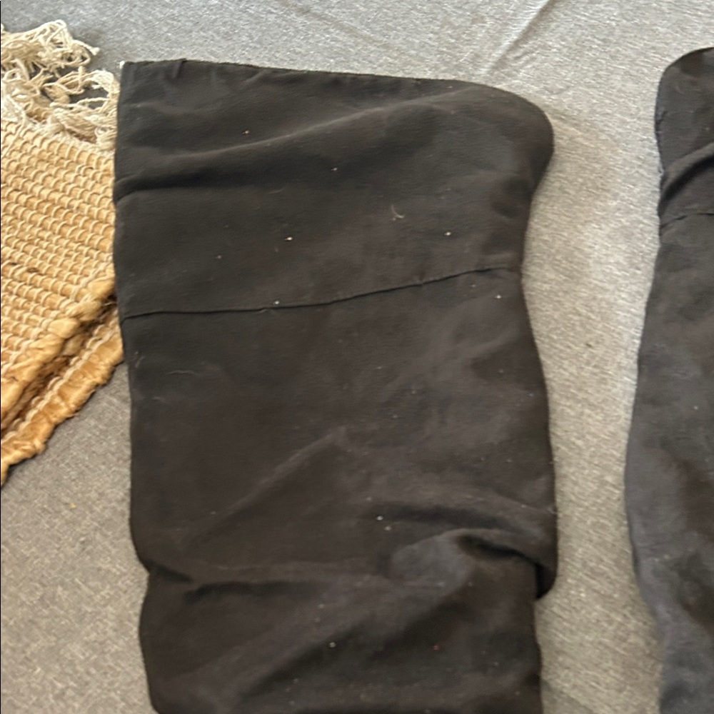 Black Suede Women's Knee-High Boots - Picture 6 of 7